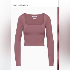 Babaton Long Sleeve Square neck Contour top size xs